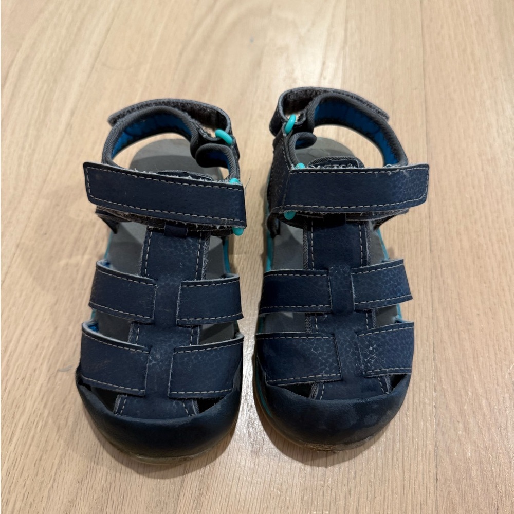 See Kai Run Blue Sandals with Velcro Straps